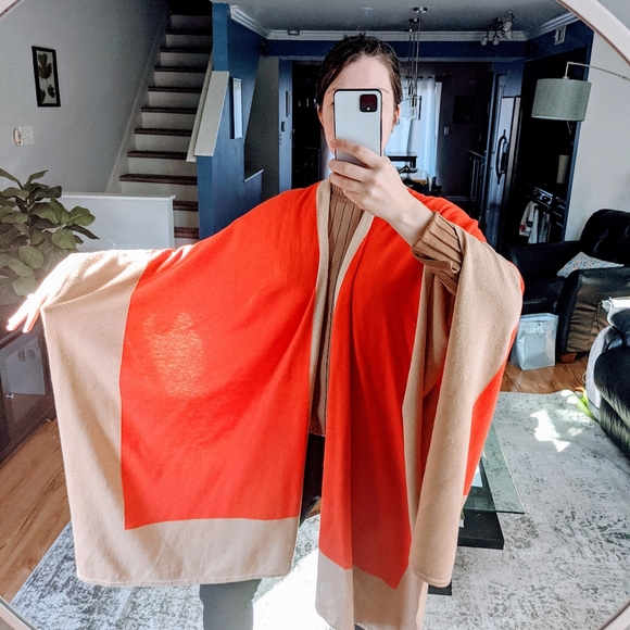 Ralph Lauren oversize wrap poncho OS - Picture 5 of 9